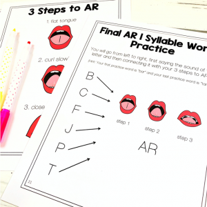 3 steps to the r sound in speech therapy