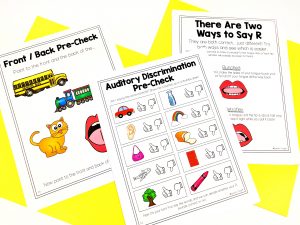 image of R pre-checks for speech therapy