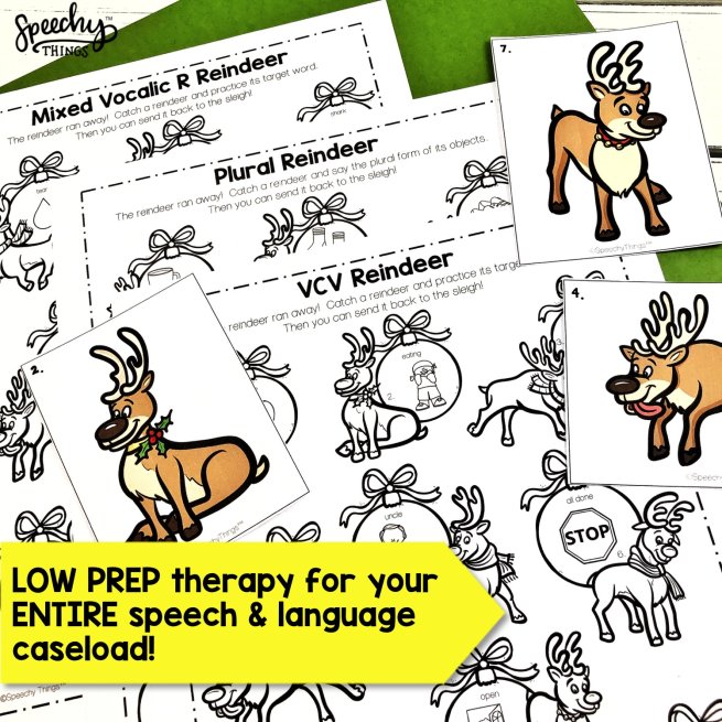 image of Reindeer Hunt, speech therapy activities