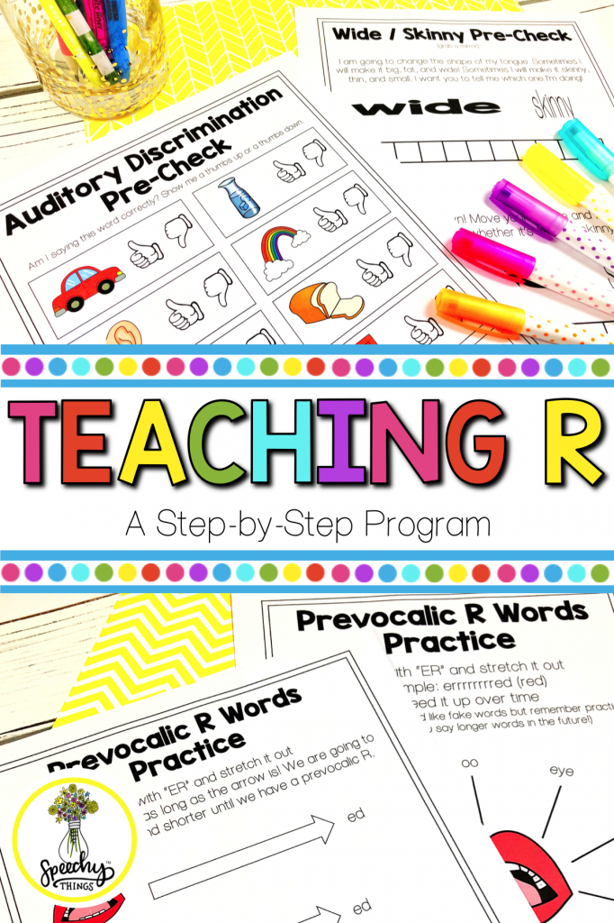 resource for ways to elicit the r sound in speech therapy